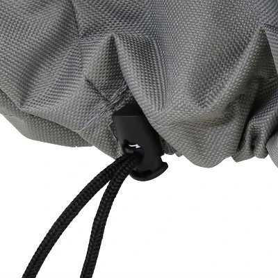Sunnydaze Decor Sunnydaze Outdoor Heavy-Duty Weather-Resistant 300D Polyester Round 2-Tone Fire Pit Cover - Gray And Green 4 Sunnydaze Decor Sunnydaze Outdoor Heavy-Duty Weather-Resistant 300D Polyester Round 2-Tone Fire Pit Cover - Gray And Green - Image 2