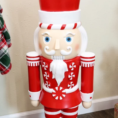 Sunnydaze Decor Sunnydaze Alfonso The Noble Large Indoor/Outdoor Nutcracker Statue - Red/White - 36" 8 Sunnydaze Decor Sunnydaze Alfonso The Noble Large Indoor/Outdoor Nutcracker Statue - Red/White - 36" - Image 6