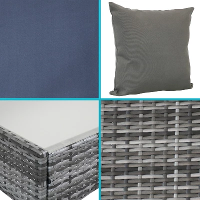 Sunnydaze Decor Sunnydaze Outdoor Dunmore Patio Conversation Furniture Set With Loveseat, Chairs, And Table - 4pc 6 Sunnydaze Decor Sunnydaze Outdoor Dunmore Patio Conversation Furniture Set With Loveseat, Chairs, And Table - 4pc - Image 4