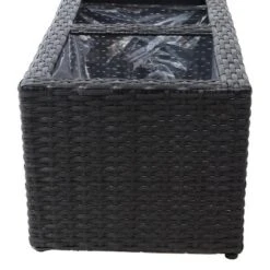 Sunnydaze Decor Sunnydaze 2-Section Rectangle Polyrattan Indoor Planters - 21.5" W X 11.5" D X 9.25" H - 2-Pack 16 Sunnydaze Decor Sunnydaze 2-Section Rectangle Polyrattan Indoor Planters - 21.5" W X 11.5" D X 9.25" H - 2-Pack -Furniture GUEST 3c5d6f4d daa1 4e26 aa70 b23bc841da3e