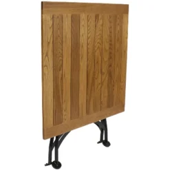 Sunnydaze Decor Sunnydaze Indoor/Outdoor Chestnut Wood Portable Folding Square Patio Bistro Table - 31" - Brown -Furniture GUEST 3cf3a9d0 159d 4d46 8fc3 20445bfcdac0