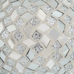 Sunnydaze Decor Sunnydaze Indoor/Outdoor Mirrored Diamond Mosaic Gazing Globe Glass Garden Ball - 10" Diameter - Silver -Furniture GUEST 3db76ffc 3258 4d5b 9579 5e81b6de1877