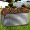 Sunnydaze Decor Sunnydaze Large Oval Steel Raised Garden Bed - Stand-Up Height - 79" W X 32" H 2 Sunnydaze Decor Sunnydaze Large Oval Steel Raised Garden Bed - Stand-Up Height - 79" W X 32" H -Furniture GUEST 401126b5 4c33 4164 a795 76a699db61ac
