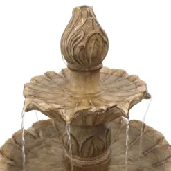 Sunnydaze Decor Sunnydaze 46"H Electric Polystone 3-Tier Classic Tulip Outdoor Water Fountain -Furniture GUEST 4134868c e9c2 4c84 85e8 aef3806d0bf3