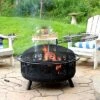 Sunnydaze Decor Sunnydaze Outdoor Portable Camping Or Backyard Steel Large All Star Fire Pit Bowl With Spark Screen And Cooking Grate - 30" - Black 1 Sunnydaze Decor Sunnydaze Outdoor Portable Camping Or Backyard Steel Large All Star Fire Pit Bowl With Spark Screen And Cooking Grate - 30" - Black -Furniture GUEST 419c43a8 6783 4732 8edc 4ed20d494087