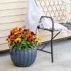 Sunnydaze Decor Sunnydaze Round Ceramic Planter - Black Mist - 13.5" -Furniture GUEST 42acad68 c98e 4fb3 9202 5495eba9542b