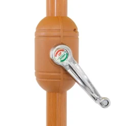 Sunnydaze Decor 8.5 Ft Outdoor Patio Umbrella With Tilt, Crank And Vent - Faux Woodgrain Finish - Solar -Furniture GUEST 42b53a51 9609 4f6f 8152 b3b6ad2f03bd