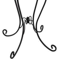 Sunnydaze Decor Sunnydaze Outdoor Graceful Curved Steel Gazing Globe Stand - 18.25" - Black -Furniture GUEST 435bffd4 2bc0 442c 8db2 7c89b380717b