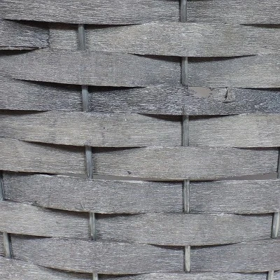 Sunnydaze Decor Sunnydaze Indoor Poplar Wicker Planters With Plastic Liners - Gray - Set Of 5 5 Sunnydaze Decor Sunnydaze Indoor Poplar Wicker Planters With Plastic Liners - Gray - Set Of 5 - Image 3