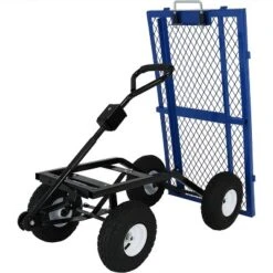 Sunnydaze Decor Sunnydaze Outdoor Lawn And Garden Heavy-Duty Durable Steel Mesh Utility Dump Wagon Cart With Removable Sides -Furniture GUEST 44f6ddc4 fbfb 4511 ad3c 372e3759f5b8