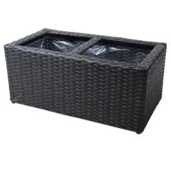 Sunnydaze Decor Sunnydaze 2-Section Rectangle Polyrattan Indoor Planters - 21.5" W X 11.5" D X 9.25" H - 2-Pack 17 Sunnydaze Decor Sunnydaze 2-Section Rectangle Polyrattan Indoor Planters - 21.5" W X 11.5" D X 9.25" H - 2-Pack -Furniture GUEST 45363697 d53c 4306 bbcc 549c0c3d3180