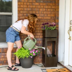 Sunnydaze Decor Sunnydaze 36" H Serene Showers Zinc Outdoor Water Fountain With Warm White LED Lights 18 Sunnydaze Decor Sunnydaze 36" H Serene Showers Zinc Outdoor Water Fountain With Warm White LED Lights -Furniture GUEST 4742ec5d d915 4926 813d cb895fda541c