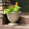 Sunnydaze Decor Sunnydaze Indoor/Outdoor Patio, Garden, Or Porch Weather-Resistant Double-Walled Darcy Flower Pot Planter - 16" - Beige -Furniture GUEST 47ac2db8 5d83 46fe 9ae4 67aa9e34f657