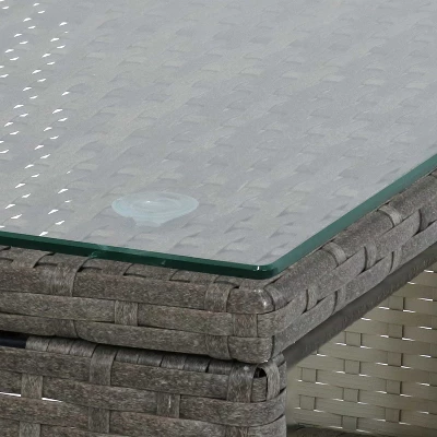 Sunnydaze Decor Sunnydaze Outdoor Longford Patio Sectional Sofa Conversation Set With Cushions And Table - Stone Gray - 3pc 7 Sunnydaze Decor Sunnydaze Outdoor Longford Patio Sectional Sofa Conversation Set With Cushions And Table - Stone Gray - 3pc - Image 5