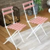 Sunnydaze Decor Sunnydaze Indoor/Outdoor Patio Or Dining Classic Cafe Chestnut Wooden Folding Bistro Chair - Antique Pink - 4pk -Furniture GUEST 48cb5d09 6de9 4ee3 b3cd c06fd994ea5f