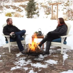 Sunnydaze Decor Sunnydaze Outdoor Camping Backyard Steel Round Classic Ebony Raised Fire Pit Bowl With 3 Folding Legs - Black - 24" 14 Sunnydaze Decor Sunnydaze Outdoor Camping Backyard Steel Round Classic Ebony Raised Fire Pit Bowl With 3 Folding Legs - Black - 24" -Furniture GUEST 4b26e51f 046d 4f38 9d11 6e36694fa360