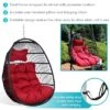 Sunnydaze Decor Sunnydaze Outdoor Resin Wicker Patio Julia Hanging Basket Egg Chair Swing With Cushions And Headrest - Red - 2pc 2 Sunnydaze Decor Sunnydaze Outdoor Resin Wicker Patio Julia Hanging Basket Egg Chair Swing With Cushions And Headrest - Red - 2pc -Furniture GUEST 4f3230c8 ec11 42e8 8321 971ce9b145e8
