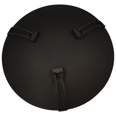 Sunnydaze Decor Sunnydaze Outdoor Camping Backyard Steel Round Classic Ebony Raised Fire Pit Bowl With 3 Folding Legs - Black - 24" 10 Sunnydaze Decor Sunnydaze Outdoor Camping Backyard Steel Round Classic Ebony Raised Fire Pit Bowl With 3 Folding Legs - Black - 24" - Image 8