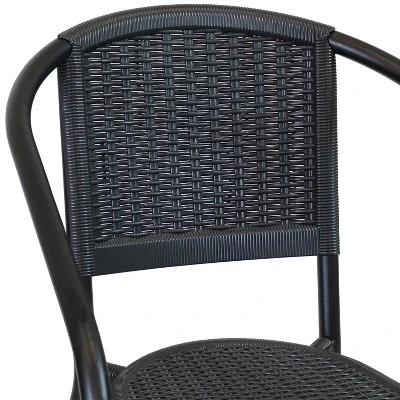 Sunnydaze Decor Sunnydaze Steel Frame And Polypropylene Seat And Back Aderes Outdoor Patio Arm Chair 4 Sunnydaze Decor Sunnydaze Steel Frame And Polypropylene Seat And Back Aderes Outdoor Patio Arm Chair - Image 2