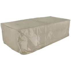 Sunnydaze Decor Sunnydaze 55,000 BTU Rectangular Outdoor Propane Gas Fiberglass Fire Pit Table With Lava Rocks - 56" L - Brown -Furniture GUEST 52028ae0 aa6d 471d a326 ed95ed97a3ac