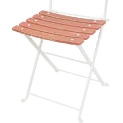 Sunnydaze Decor Sunnydaze Indoor/Outdoor Patio Or Dining Classic Cafe Chestnut Wooden Folding Bistro Chair - Antique Pink - 4pk -Furniture GUEST 52a183f7 4d08 46b2 aa8d 8c711ffb499e