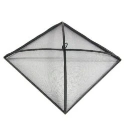 Sunnydaze Decor Sunnydaze Outdoor Heavy-Duty Steel Mesh Square Easy-Opening Camp Fire Pit Spark Screen Lid - Black -Furniture GUEST 559009ac f694 45e8 980d 1dea181a4b95