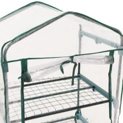 Sunnydaze Decor Sunnydaze Outdoor Portable Growing Rack 2-Tier Greenhouse With PVC Roll-Up Door - 2 Shelves - Clear 13 Sunnydaze Decor Sunnydaze Outdoor Portable Growing Rack 2-Tier Greenhouse With PVC Roll-Up Door - 2 Shelves - Clear -Furniture GUEST 55f08937 1088 4d1d 9672 dc6cab9f5002