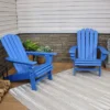 Sunnydaze Decor Sunnydaze All-Weather HDPE Outdoor Patio Adirondack Chair With Drink Holder -Furniture GUEST 570808ff 99a6 4c26 92f6 081a08ee825d