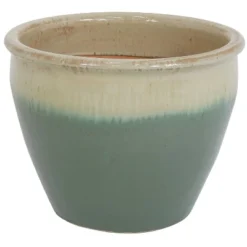 Sunnydaze Decor Sunnydaze Chalet Outdoor/Indoor High-Fired Glazed UV- And Frost-Resistant Ceramic Planter With Drainage Holes - 15" Diameter -Furniture GUEST 58e00284 d960 42fb 8da9 bf7a45de95ea