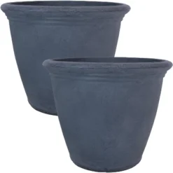 Sunnydaze Decor Sunnydaze Indoor/Outdoor Patio, Garden, Or Porch Weather-Resistant Double-Walled Anjelica Flower Pot Planter - 20" - Sable Finish -Furniture GUEST 5998d7b8 300d 4327 be79 64bafa5e797f