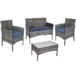 Sunnydaze Decor Sunnydaze Outdoor Dunmore Patio Conversation Furniture Set With Loveseat, Chairs, And Table - 4pc 14 Sunnydaze Decor Sunnydaze Outdoor Dunmore Patio Conversation Furniture Set With Loveseat, Chairs, And Table - 4pc -Furniture GUEST 59b7bdf6 8b8c 4bc1 a1be 60db5697a078