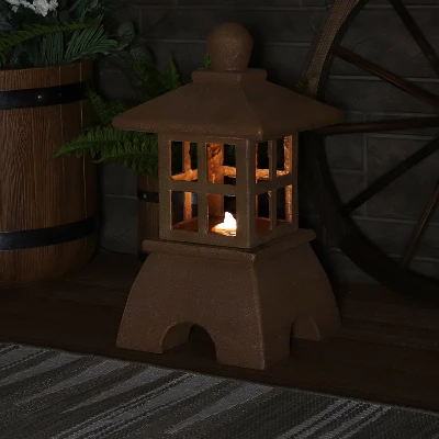 Sunnydaze Decor Sunnydaze 23"H Electric Resin Zen Lantern Outdoor Water Fountain With LED Lights 8 Sunnydaze Decor Sunnydaze 23"H Electric Resin Zen Lantern Outdoor Water Fountain With LED Lights - Image 6