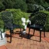 Sunnydaze Decor Sunnydaze Outdoor Crossweave Design Black Cast Aluminum Patio Dining Chair, 2pk 2 Sunnydaze Decor Sunnydaze Outdoor Crossweave Design Black Cast Aluminum Patio Dining Chair, 2pk -Furniture GUEST 5c16711f b2fc 41b8 a996 1c529fb8a305