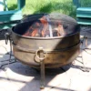 Sunnydaze Decor Sunnydaze Outdoor Camping Or Backyard Round Cauldron Fire Pit With Spark Screen, Log Poker, And Metal Wood Grate -Furniture GUEST 5d30c932 fd33 4915 ac28 5680a2274932