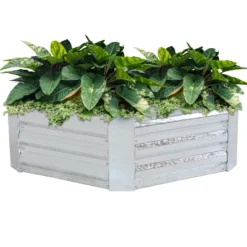 Sunnydaze Decor Sunnydaze Corrugated Galvanized Steel Hexagon Raised Garden Bed Kit For Vegetables, Plants, And Flowers - 40" W X 12" H 16 Sunnydaze Decor Sunnydaze Corrugated Galvanized Steel Hexagon Raised Garden Bed Kit For Vegetables, Plants, And Flowers - 40" W X 12" H -Furniture GUEST 5d65a6b9 a78b 48a0 ae01 485b5262b35c