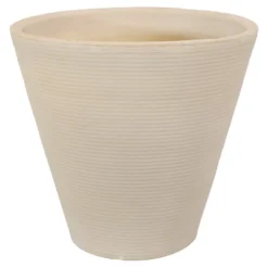 Sunnydaze Decor Sunnydaze Indoor/Outdoor Patio, Garden, Or Porch Weather-Resistant Double-Walled Walter Flower Pot Planter - 15.5" - Antique White -Furniture GUEST 5d80646d 165a 4c87 83f1 3554d978b413