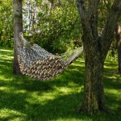Sunnydaze Decor Sunnydaze Outdoor Polyester Double Jacquard Hammock -Furniture GUEST 5f504d19 cb9b 4577 8edf 8e0527f28e3c