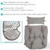 Sunnydaze Decor Sunnydaze Outdoor Replacement Danielle Hanging Egg Chair Cushion And Headrest Pillow Set - Gray - 2pc 2 Sunnydaze Decor Sunnydaze Outdoor Replacement Danielle Hanging Egg Chair Cushion And Headrest Pillow Set - Gray - 2pc -Furniture GUEST 5f878f85 ba95 4922 93b6 02b95054d6be