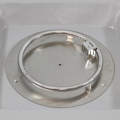 Sunnydaze Decor Sunnydaze Contempo Outdoor Propane Gas Fire Pit Bowl With Weather-Resistant Durable Cover And Lava Rocks - 34" Square 4 Sunnydaze Decor Sunnydaze Contempo Outdoor Propane Gas Fire Pit Bowl With Weather-Resistant Durable Cover And Lava Rocks - 34" Square - Image 2