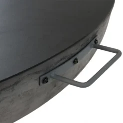 Sunnydaze Decor Sunnydaze Outdoor Camping Or Backyard Large Round Cast Iron Fire Pit With Cooking Ledge - 40" - Dark Gray -Furniture GUEST 61aa5639 f9bd 4c27 9094 af0fd802b1ee