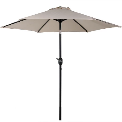 Sunnydaze Decor Sunnydaze Outdoor Aluminum Patio Table Umbrella With Polyester Canopy And Tilt And Crank Shade Control - 7.5' 11 Sunnydaze Decor Sunnydaze Outdoor Aluminum Patio Table Umbrella With Polyester Canopy And Tilt And Crank Shade Control - 7.5' - Image 9