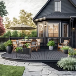 Sunnydaze Decor Sunnydaze 3-Section Wicker Raised Planter Bed For Indoor Or Outdoor Use - Black