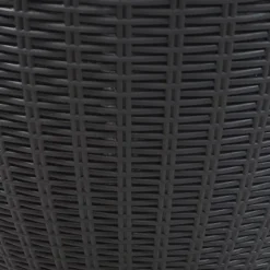 Sunnydaze Decor Sunnydaze Rattan Design Patio Bar Cooler Table With Height-Adjustable Tabletop - Phantom Gray -Furniture GUEST 6320e9c7 9874 4977 b0fb 75682dba6f4a