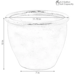 Sunnydaze Decor Sunnydaze Ocean Villa Decorative Glazed Ceramic Outdoor Planters For Greenery Or Flowers - 11.75" - Pearl - 2pc 12 Sunnydaze Decor Sunnydaze Ocean Villa Decorative Glazed Ceramic Outdoor Planters For Greenery Or Flowers - 11.75" - Pearl - 2pc -Furniture GUEST 640334ed 724b 4f5b 9407 8d1c6b69c8f7