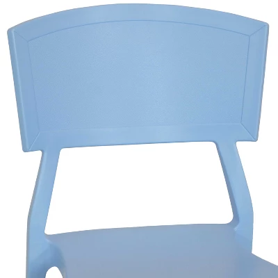Sunnydaze Decor Sunnydaze Plastic All-Weather Commercial-Grade Elmott Indoor/Outdoor Patio Dining Chair 4 Sunnydaze Decor Sunnydaze Plastic All-Weather Commercial-Grade Elmott Indoor/Outdoor Patio Dining Chair - Image 2