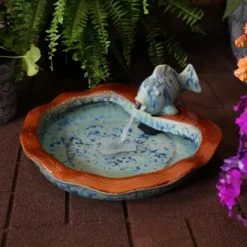 Sunnydaze Decor Sunnydaze 7"H Electric Glazed Ceramic Fish Outdoor Water Fountain 21 Sunnydaze Decor Sunnydaze 7"H Electric Glazed Ceramic Fish Outdoor Water Fountain -Furniture GUEST 67096ae4 7a31 4418 bf2e b7da2bde84d6 1