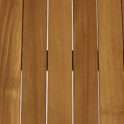 Sunnydaze Decor Sunnydaze Outdoor Solid Teak Wood With Light Stained Finish Rectangular Coffee Table - 44" - Light Brown 5 Sunnydaze Decor Sunnydaze Outdoor Solid Teak Wood With Light Stained Finish Rectangular Coffee Table - 44" - Light Brown - Image 3