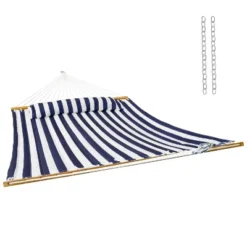 Sunnydaze Decor Sunnydaze Extra-Large 2-Person Quilted Outdoor Hammock With Spreader Bars - 450 Lb Capacity -Furniture GUEST 685724bb 1792 484b ab93 d9e7f3abc228