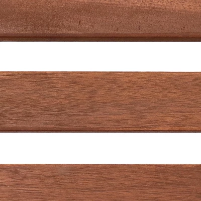 Sunnydaze Decor Sunnydaze Outdoor Meranti Wood With Teak Oil Finish Modern Rustic Patio Dining Arm Chair - Brown - 2pk 5 Sunnydaze Decor Sunnydaze Outdoor Meranti Wood With Teak Oil Finish Modern Rustic Patio Dining Arm Chair - Brown - 2pk - Image 3