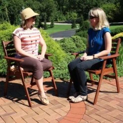 Sunnydaze Decor Sunnydaze Outdoor Meranti Wood With Teak Oil Finish Modern Rustic Patio Dining Arm Chair - Brown - 2pk 13 Sunnydaze Decor Sunnydaze Outdoor Meranti Wood With Teak Oil Finish Modern Rustic Patio Dining Arm Chair - Brown - 2pk -Furniture GUEST 6bea2eed f0e6 4856 addf 875c7bd89614